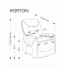 Elektrisks atpūtas krēls HORTON, bēšs